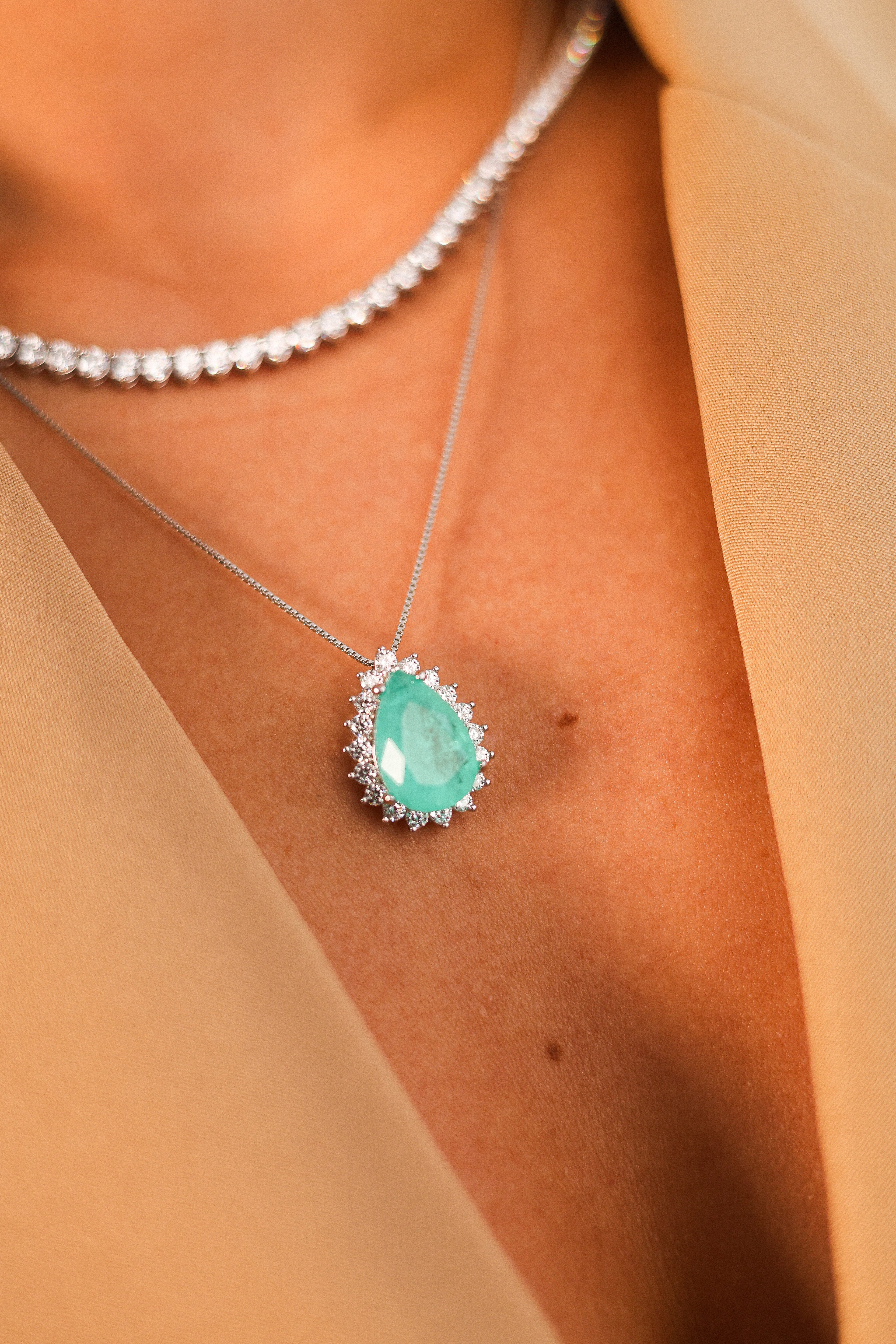 Colar Veneziana Gota Colombiana 10 mm – Delicadeza e Brilho na Medida Certa