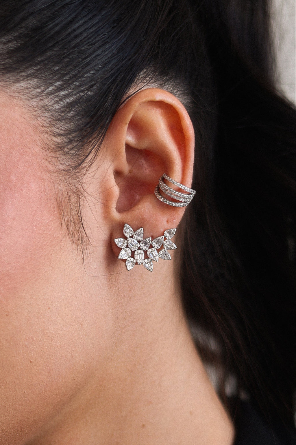 Earcuff Gotas com Baguetes – Detalhe Fino Que Encanta