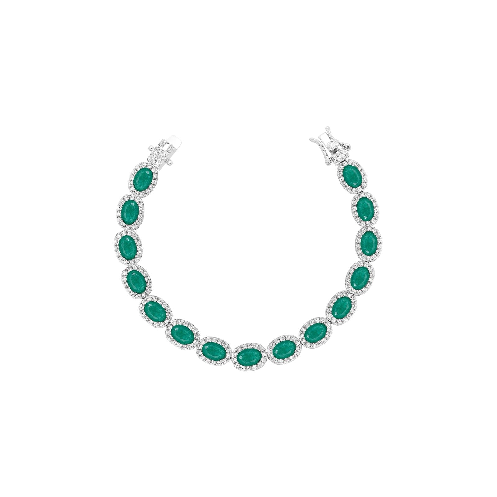 Pulseira Ovais Esmeralda Fusion 5 mm – Cor Viva e Elegante